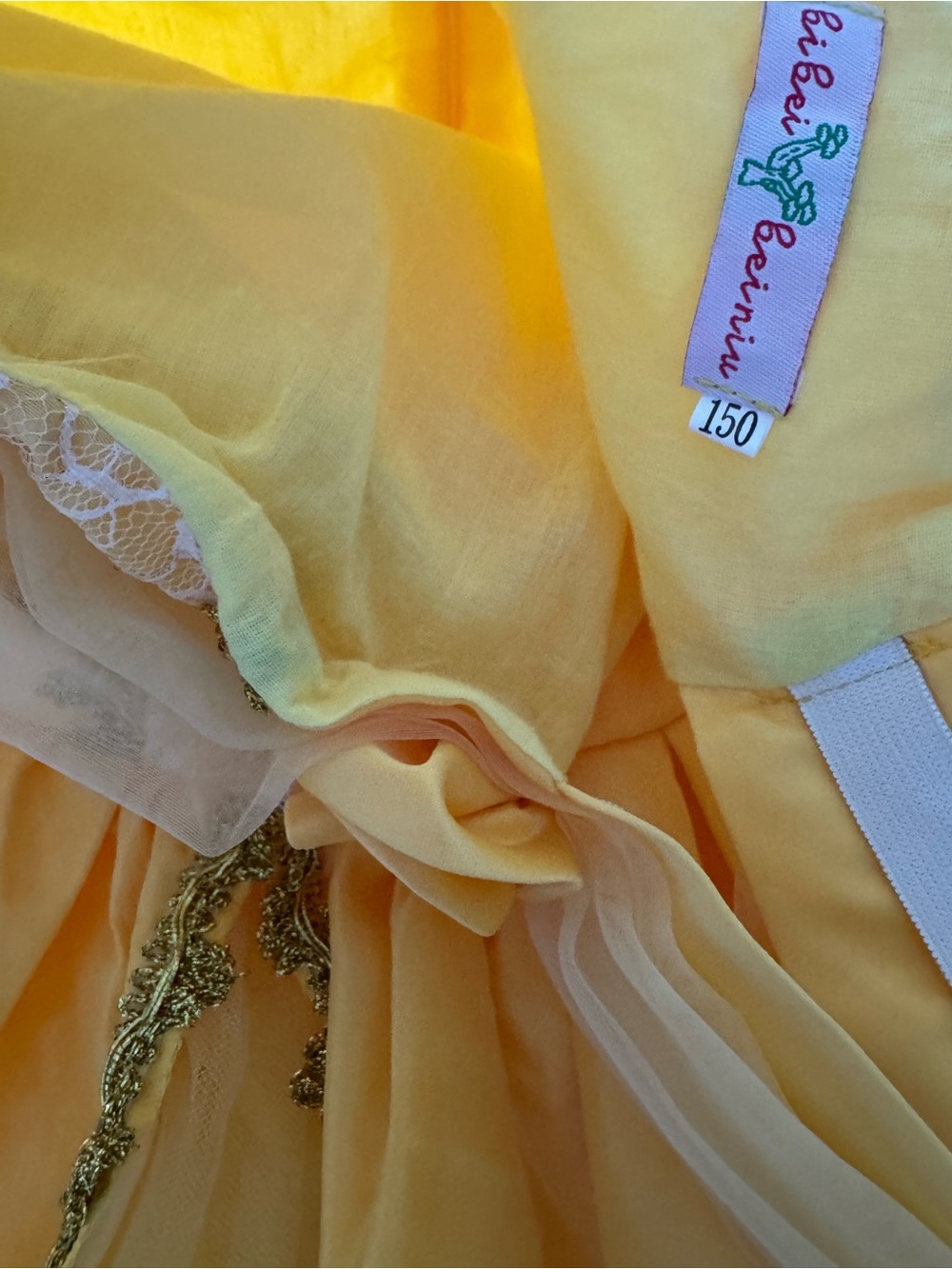 Princess Belle Yellow Dress Kids Size 10–12 150 cm - Picture 10 of 17